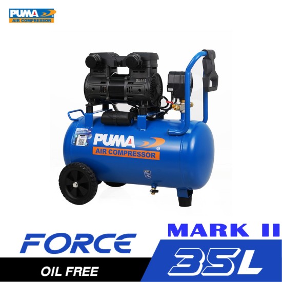 ปั๊มลมไร้น้ำมัน PUMA FORCE-35 1450W. MARK II ถัง 35 ลิตร ปั๊มลมไร้น้ำมัน PUMA FORCE-35 1450W. MARK II ถัง 35 ลิตร