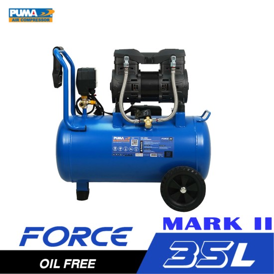 ปั๊มลมไร้น้ำมัน PUMA FORCE-35 1450W. MARK II ถัง 35 ลิตร ปั๊มลมไร้น้ำมัน PUMA FORCE-35 1450W. MARK II ถัง 35 ลิตร