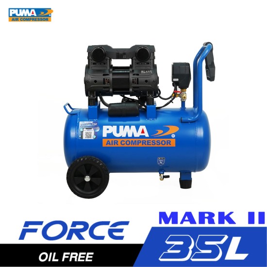 ปั๊มลมไร้น้ำมัน PUMA FORCE-35 1450W. MARK II ถัง 35 ลิตร ปั๊มลมไร้น้ำมัน PUMA FORCE-35 1450W. MARK II ถัง 35 ลิตร