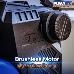 ปั๊มลม PUMA BRUSHLESS AC-DC FORCE-BL ถัง 3 ลิตร (ตัวเปล่า)