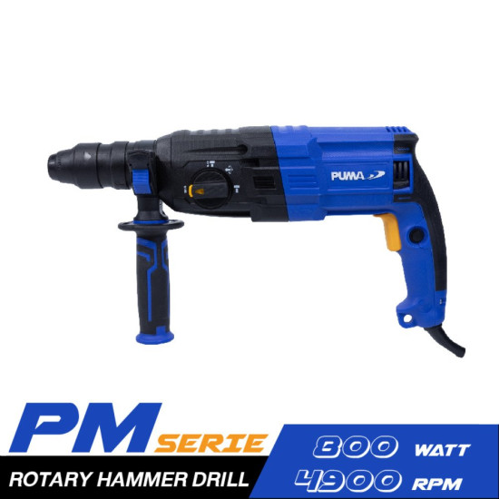 สว่านโรตารี่ PUMA PM-26DFR 26 MM. 800W. สว่านโรตารี่ PUMA PM-26DFR 26 MM. 800W.