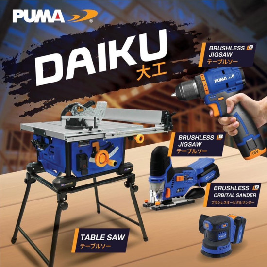 สว่านไร้สายไร้แปรงถ่าน 10 มม. PUMA PM-D1016BL-B 16V. (แบตเตอรี่ 2 ก้อน) สว่านไร้สายไร้แปรงถ่าน 10 มม. PUMA PM-D1016BL-B 16V. (แบตเตอรี่ 2 ก้อน)