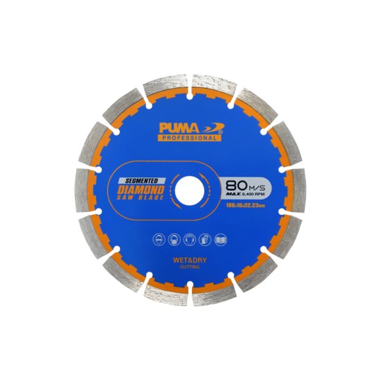 ใบตัดเพชร 7" PUMA 180x10mm PSD-18010 ใบตัดเพชร 7" PUMA 180x10mm PSD-18010