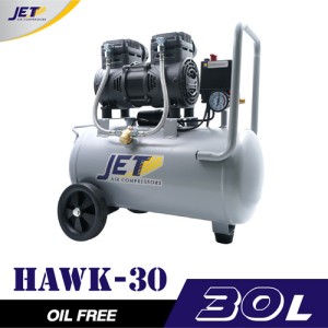 ปั๊มลมไร้น้ำมัน JETT HAWK-30 1450W. ถัง 30 ลิตร ปั๊มลมไร้น้ำมัน JETT HAWK-30 1450W. ถัง 30 ลิตร