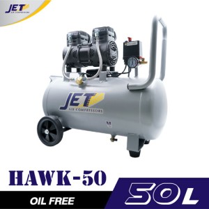 ปั๊มลมไร้น้ำมัน JETT HAWK-50 1450W. ถัง 50 ลิตร ปั๊มลมไร้น้ำมัน JETT HAWK-50 1450W. ถัง 50 ลิตร