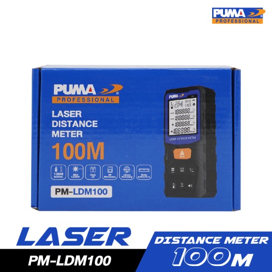 เลเซอร์วัดระยะ 100 เมตร PUMA PM-LDM100 เลเซอร์วัดระยะ 100 เมตร PUMA PM-LDM100