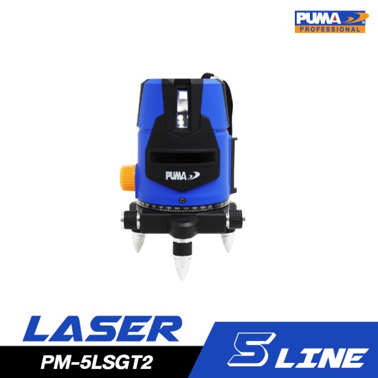 เลเซอร์วัดระดับ 5 เส้น แสงเขียว PUMA PM-5LSGT2 เลเซอร์วัดระดับ 5 เส้น แสงเขียว PUMA PM-5LSGT2