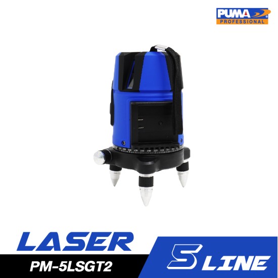 เลเซอร์วัดระดับ 5 เส้น แสงเขียว PUMA PM-5LSGT2 เลเซอร์วัดระดับ 5 เส้น แสงเขียว PUMA PM-5LSGT2