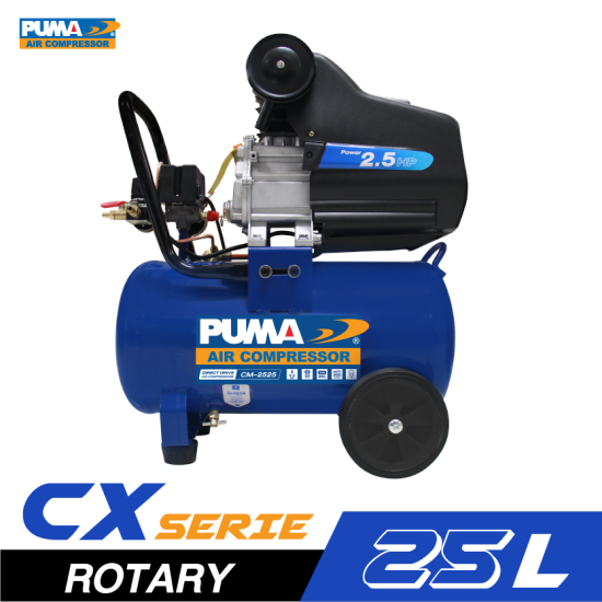 ปั๊มลมโรตารี่ PUMA CX-2525H 2.5 HP ถัง 25 ลิตร ปั๊มลมโรตารี่ PUMA CX-2525H 2.5 HP ถัง 25 ลิตร