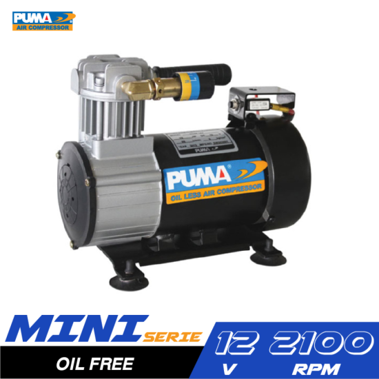 ปั๊มลมไร้น้ำมัน PUMA DC-05 1/2HP 12V.