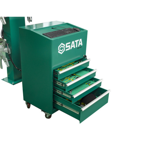 เครื่องตั้งศูนย์ล้อ ระบบ 3 มิติ เชื่อมต่อลิฟท์ SATA SCAE5603