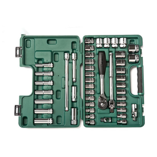 ชุดลูกบล็อก 46 ชิ้น SATA METRIC&S.A.E 1/2" DR. 09006 ชุดลูกบล็อก 46 ชิ้น SATA METRIC&S.A.E 1/2" DR. 09006