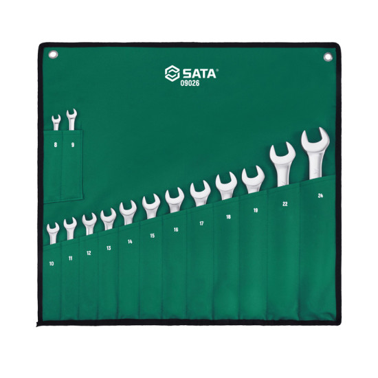 ชุดประแจแหวนข้างปากตาย 14 ชิ้น SATA 09026 ชุดประแจแหวนข้างปากตาย 14 ชิ้น SATA 09026