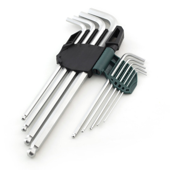 ชุดกุญแจยาวพิเศษ 9 ชิ้น HEX SET SATA 09101A ชุดกุญแจยาวพิเศษ 9 ชิ้น HEX SET SATA 09101A