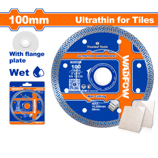 ใบตัดเพชรแบบบาง WADFOW 4" WDC4K01