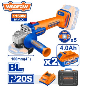 เครื่องเจียรไร้สาย WADFOW 20V WLAB512 (2 battery)