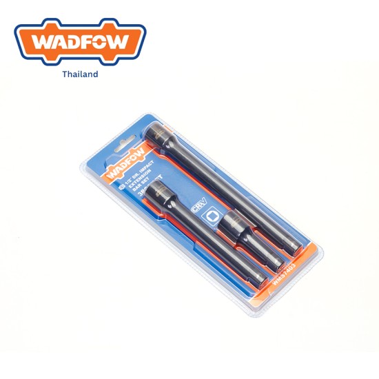 ชุดข้อต่อบล็อกลม 3 ชิ้น 1/2″ CR-V WADFOW WMS7403