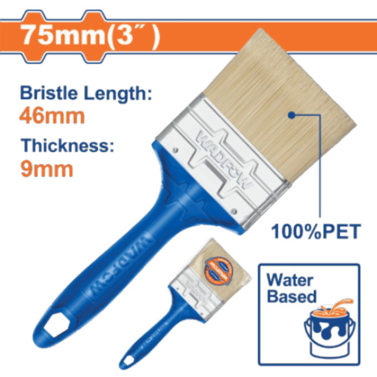 แปรงทาสี สำหรับสีน้ำ WADFOW 3" WPB4903