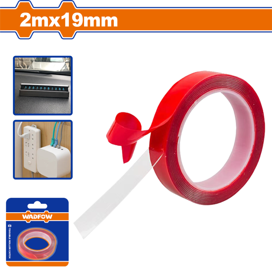 เทปกาว 2 หน้า WADFOW 2mx19mm WPN9K19 เทปกาว 2 หน้า WADFOW 2mx19mm WPN9K19