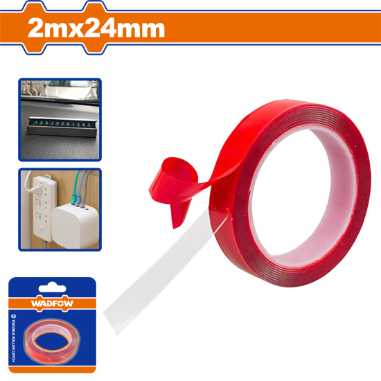 เทปกาว 2 หน้า WADFOW 2mx24mm WPN9K24 เทปกาว 2 หน้า WADFOW 2mx24mm WPN9K24