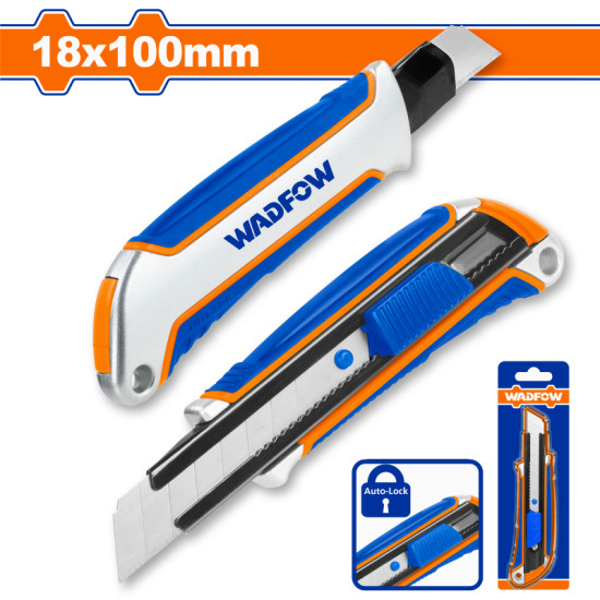 มีดคัดเตอร์ WADFOW 18x100mm WSK4918 มีดคัดเตอร์ WADFOW 18x100mm WSK4918