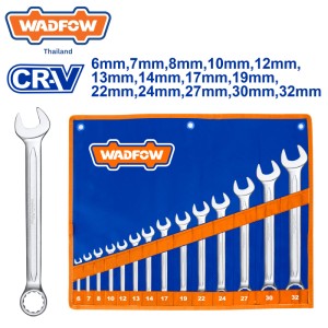 ชุดประแจแหวนข้างปากตาย 14 ชิ้น CR-V WADFOW WSP1M14