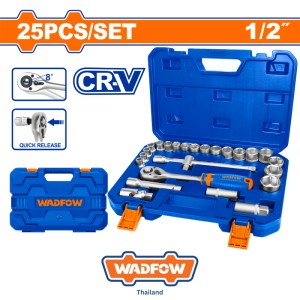 ชุดบล็อก 25 ชิ้น 1/2″ CR-V WADFOW WST2D25