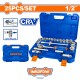 ชุดบล็อก 25 ชิ้น 1/2″ CR-V WADFOW WST2D25