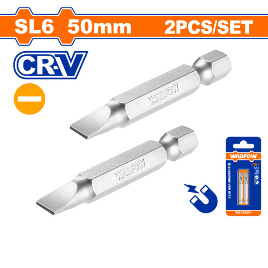 ดอกไขควงแบน WADFOW SL6x50mm CR-V WSV2K24