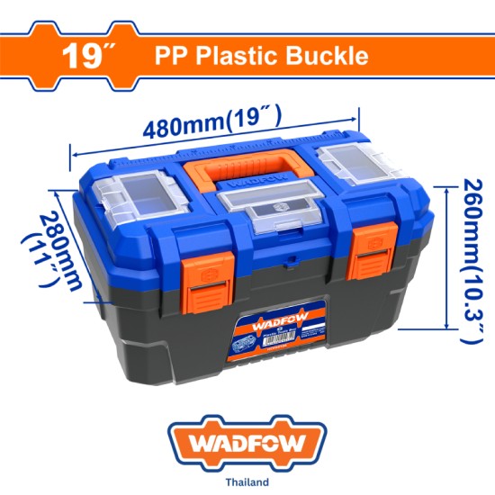 กล่องเครื่องมือพลาสติก 19″ WADFOW WTB1319