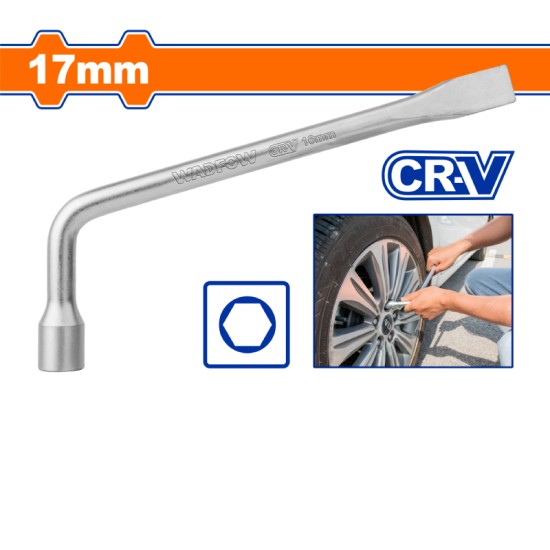 ประแจถอดล้อตัวแอล 17mm CR-V WADFOW WTH6317