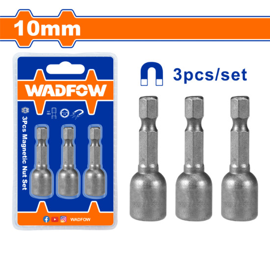 ชุดลูกบล็อก จับดอกไขควง (แม่เหล็ก) WADFOW 1/4" 40CR WWR1K10 ชุดลูกบล็อก จับดอกไขควง (แม่เหล็ก) WADFOW 1/4" 40CR WWR1K10