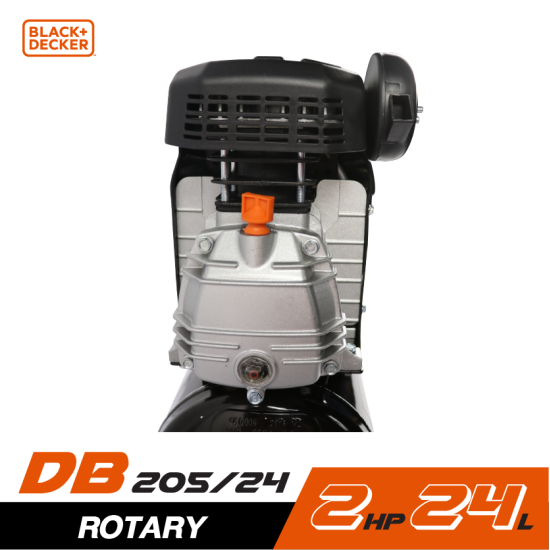 ปั๊มลมโรตารี่ BLACK&DECKER BD205/24 2HP ถัง 24 ลิตร