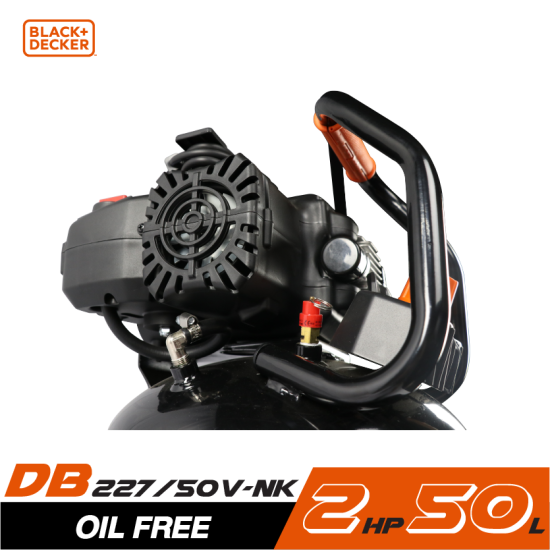 ปั๊มลม Oil free BLACK&DECKER BD227/50V-NK 2HP ถัง 50 ลิตร