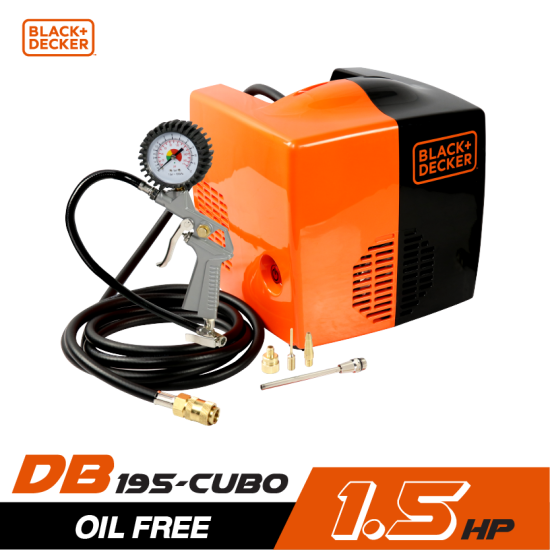 ปั๊มลม Oil free BLACK&DECKER BD195-CUBO 1.5HP