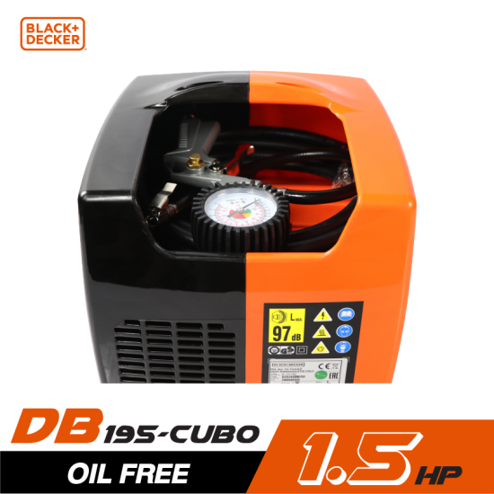 ปั๊มลม Oil free BLACK&DECKER BD195-CUBO 1.5HP