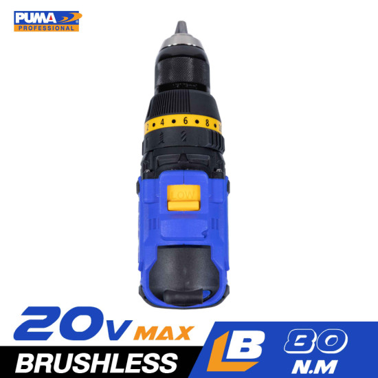 สว่านกระแทกไร้สาย PUMA PM-280BL 20V. สว่านกระแทกไร้สาย PUMA PM-280BL 20V.