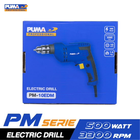 สว่านไฟฟ้า PUMA PM-10EDM 10 MM. 500W.