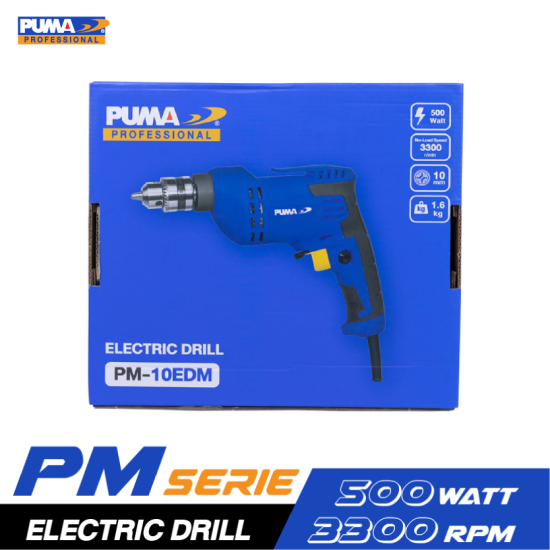 สว่านไฟฟ้า PUMA PM-10EDM 10 MM. 500W. สว่านไฟฟ้า PUMA PM-10EDM 10 MM. 500W.