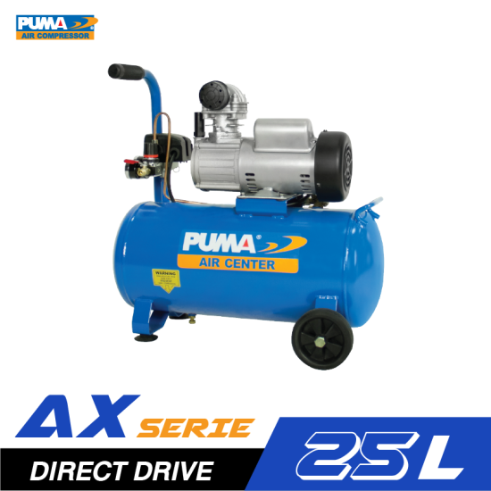 ปั๊มลมระบบขับตรง Puma AX2025 2HP ถัง 25 ลิตร ปั๊มลมระบบขับตรง Puma AX2025 2HP ถัง 25 ลิตร