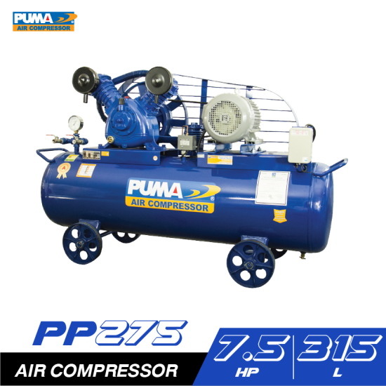ปั๊มลมสายพาน PUMA PP275-PPM380V 7.5HP 380V. ถัง 315 ลิตร