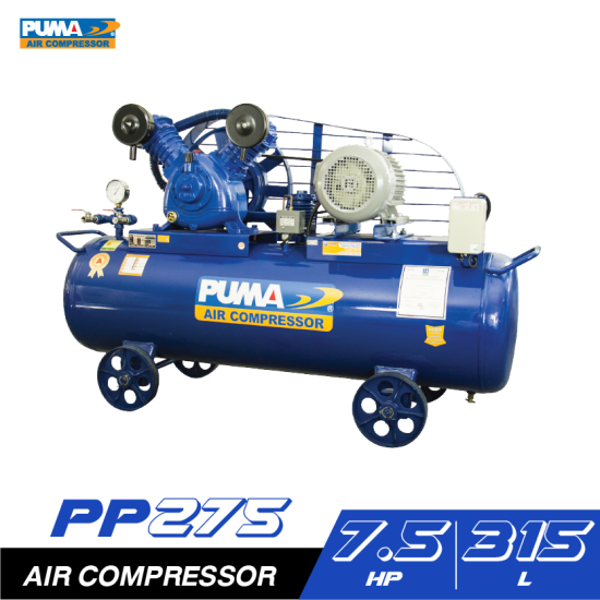 ปั๊มลมสายพาน PUMA PP275-HI380V 7.5HP 380V. ถัง 315 ลิตร