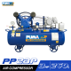 ปั๊มลมสายพาน PUMA PP23P-PPM220V 3HP 220V ถัง 260 ลิตร