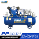 ปั๊มลมสายพาน PUMA PP23P-PPM380V 3HP 380V ถัง 260 ลิตร