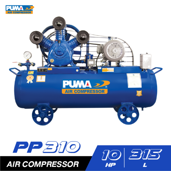 ปั๊มลมสายพาน PUMA PP310-MI380V 10HP 380V. ถัง 315 ลิตร