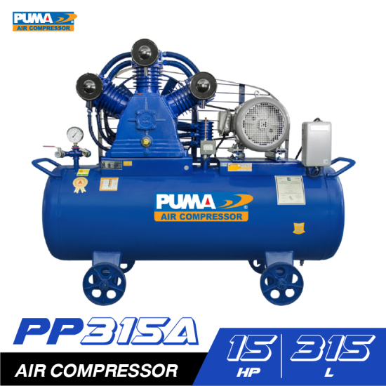 ปั๊มลมสายพาน PUMA PP315A-AB380V 15HP 380V. ถัง 315 ลิตร ปั๊มลมสายพาน PUMA PP315A-AB380V 15HP 380V. ถัง 315 ลิตร