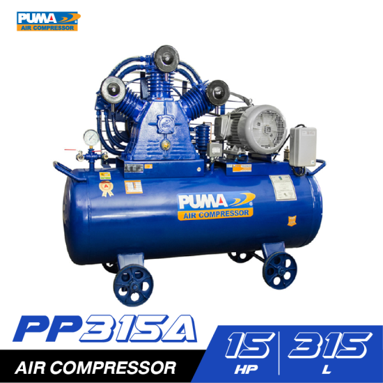 ปั๊มลมสายพาน PUMA PP315A-AB380V 15HP 380V. ถัง 315 ลิตร ปั๊มลมสายพาน PUMA PP315A-AB380V 15HP 380V. ถัง 315 ลิตร