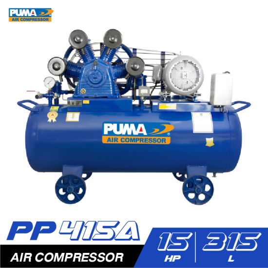 ปั๊มลมสายพาน PUMA PP415A-HI380V 15HP 380V. ถัง 315 ลิตร ปั๊มลมสายพาน PUMA PP415A-HI380V 15HP 380V. ถัง 315 ลิตร