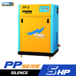 ปั๊มลมลูกสูบสายพานชนิดเสียงเงียบ PUMA PP-5 5 HP