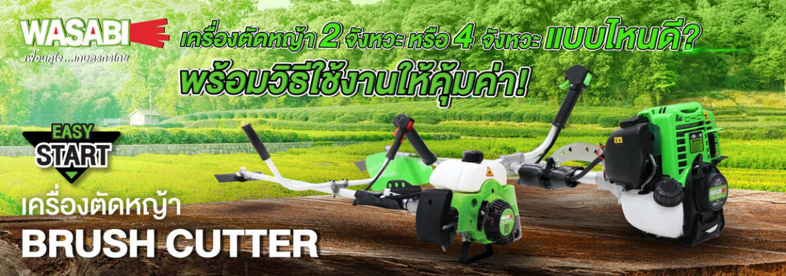 เครื่องตัดหญ้า 2 จังหวะ หรือ 4 จังหวะ แบบไหนดี? พร้อมวิธีการใช้งานให้คุ้มค่า